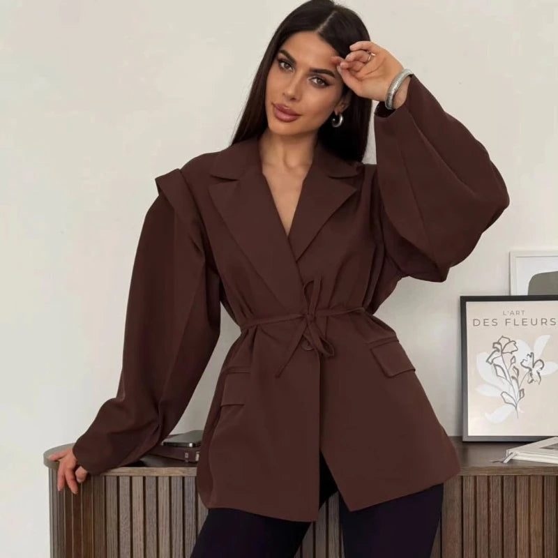 Elegant Lapel Blazer Jacket