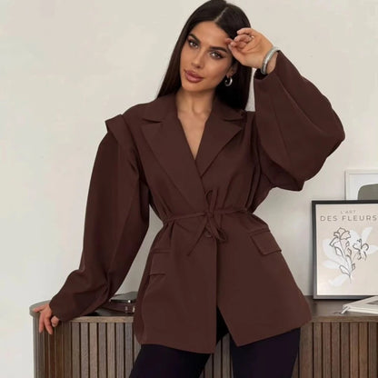 Elegant Lapel Blazer Jacket