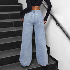 High Waist Bow Mom Jeans