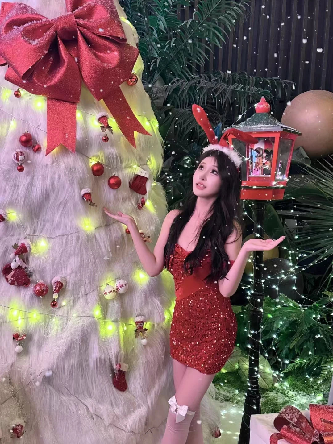 Glitter Bodycon Christmas Outfit