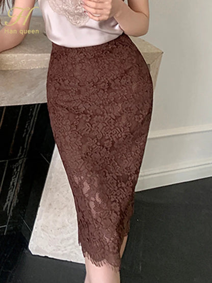 Vintage French Style Pencil Skirt