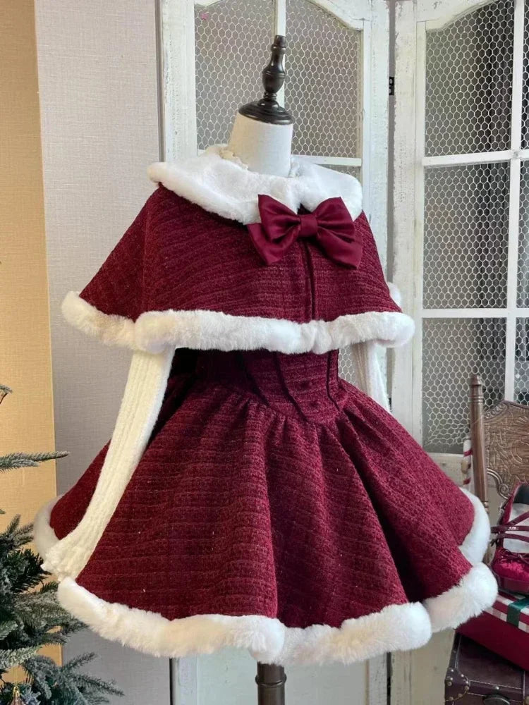 Women’s Red Vintage Christmas 3-Piece Set