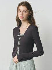 Women’s Elegant Lace Trim Cardigan