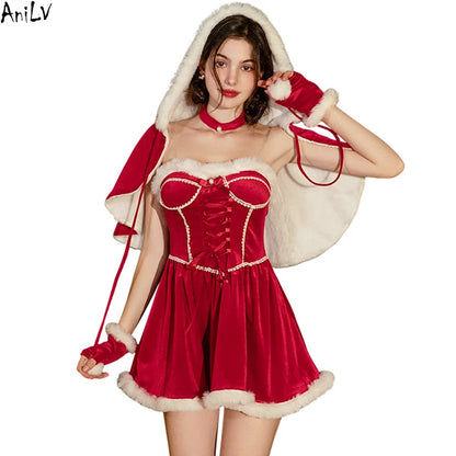 Christmas Little Red Riding Hood Costume