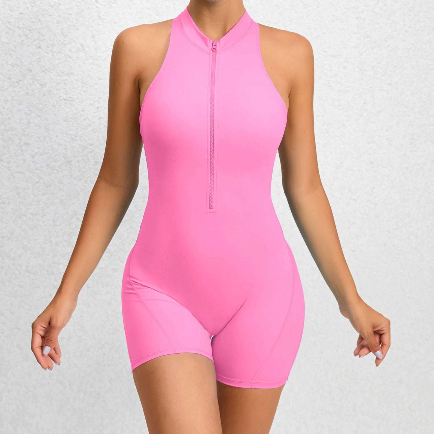 Zip Up Scrunch Butt Yoga Jumpsuit