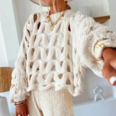 Hollow Out Knit Sweater