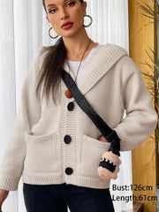 Hooded Knit Cardigan