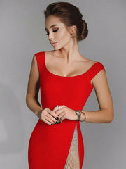 Sexy Slit Evening Bodycon Dress