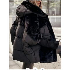 Hooded Patchwork Coat