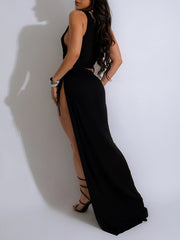 Cutout Slim High Waist Dress