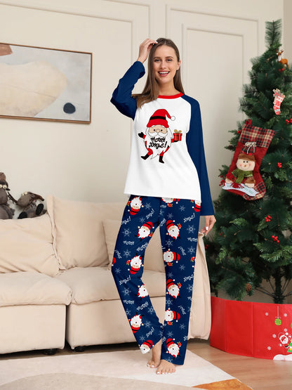 Raglan Sleeve Navy & White Pajamas