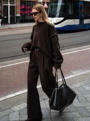 Loose O-Neck Knit Sweater