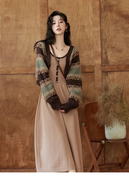 Short Knit Sweater Jacket