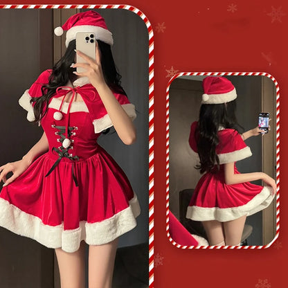 Sexy Santa Shawl Dress