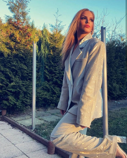 Oversized Sparkly Blazer