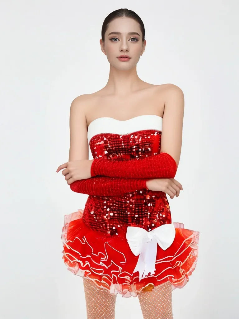 Sequin Santa Claus Dress