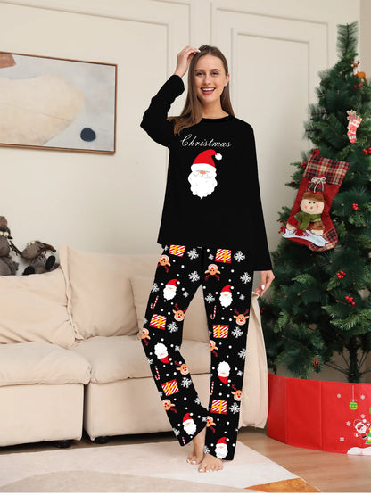Long Sleeve Top & Festive Pattern Pants Set