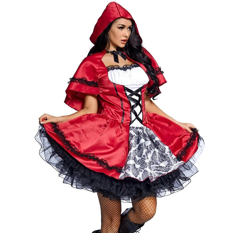 Goth Red Riding Hood Dress