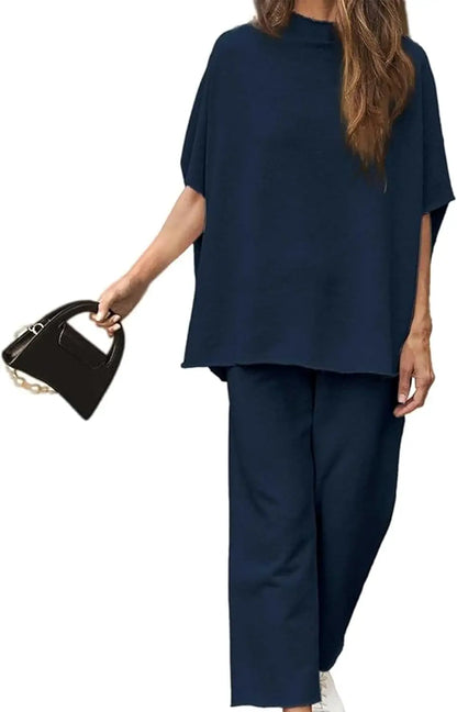 Batwing Sleeve Top Pants Set