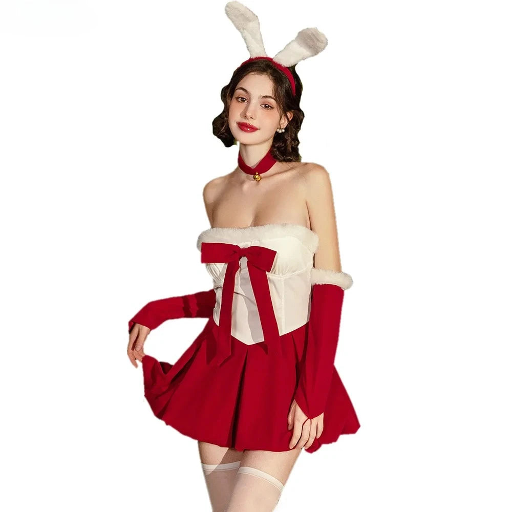 Bunny Girl Santa Claus Cosplay Dress