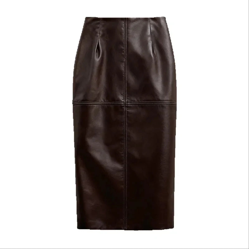 Green Faux Leather Jacket Pants Set