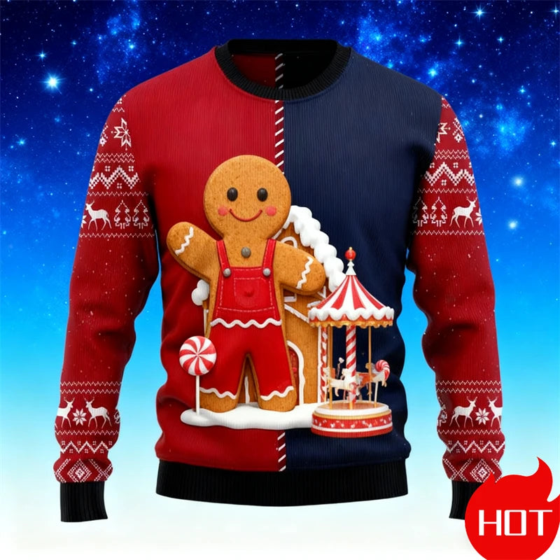 Gingerbread 3D Print Ugly Sweater