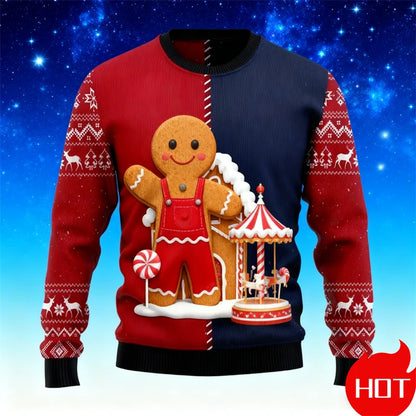 Gingerbread 3D Print Ugly Sweater