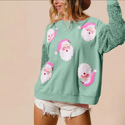 Women’s Christmas Sequin Sweatshirt