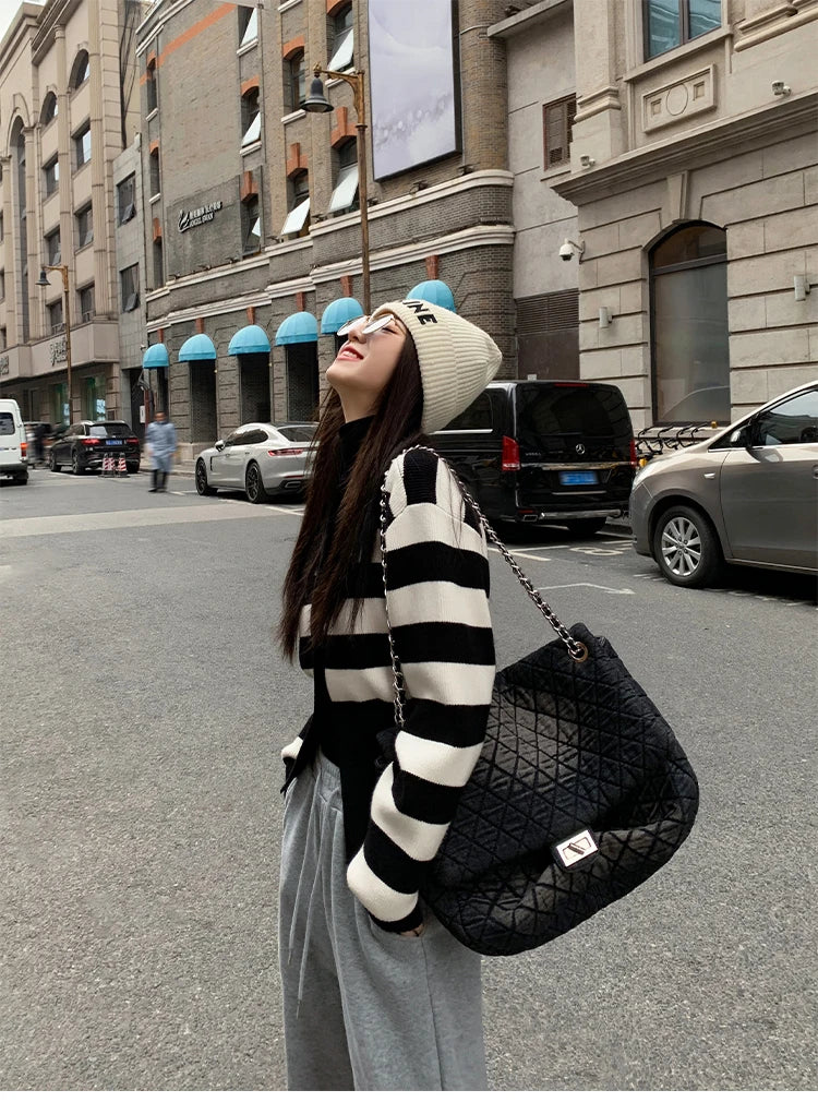 V-Neck Solid Knit Cardigan