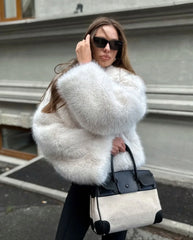 Big Fur Collar Overcoat