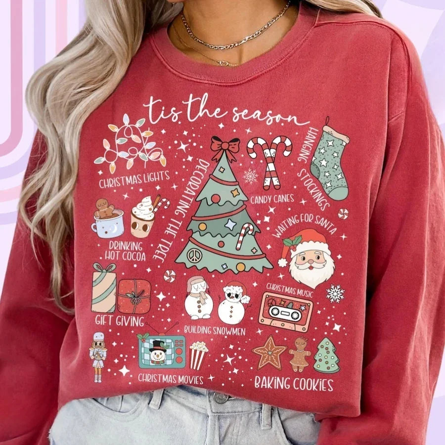 DIY Retro Christmas Iron-On Sticker