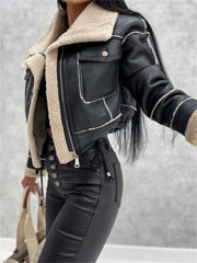 Gothic Grunge Zipper Crop Jacket