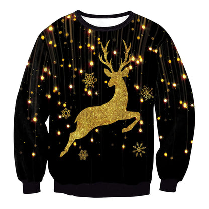 3D Reindeer Christmas Sweater