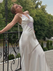 V-Neck Cross Back Summer Dress