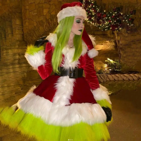Furry Santa Party Dress