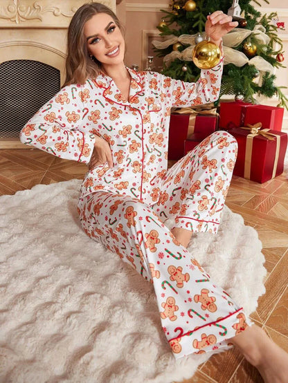 Cartoon Christmas Pajama Set