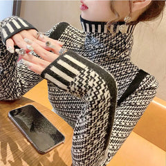 High Neck Knit Sweater