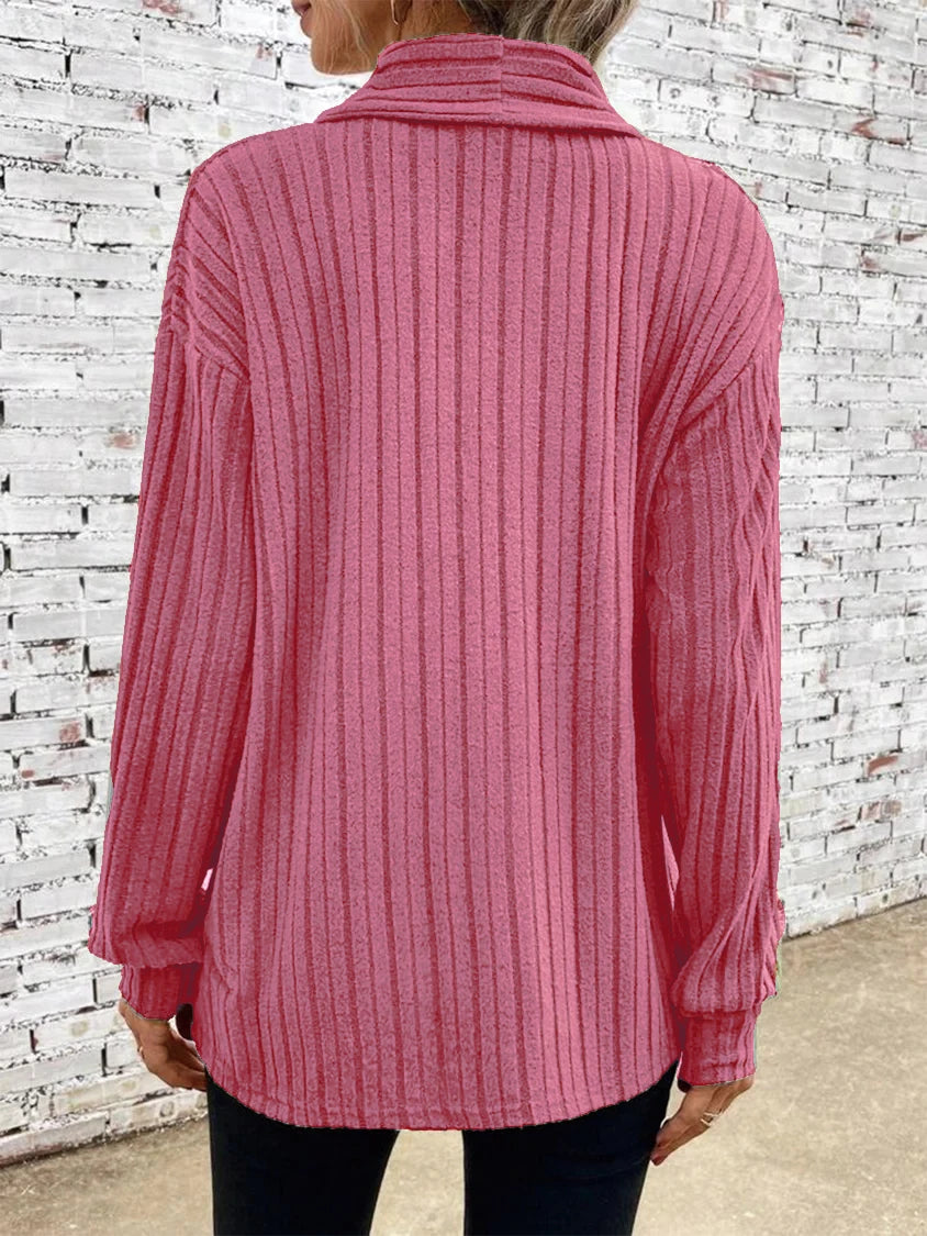 Loose Long Sleeve Knit Cardigan