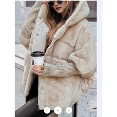 Hooded Patchwork Coat
