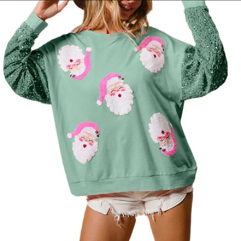 Women’s Christmas Sequin Sweatshirt