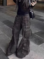 Baggy Multi-Pocket Cargo Jeans
