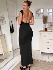 Sexy Backless Maxi Dress