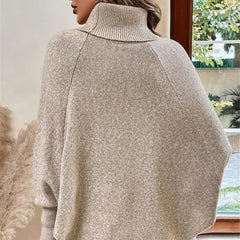 Twist Knit Turtleneck Sweater