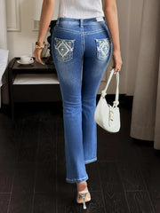 High Waist Plus Size Flare Jeans