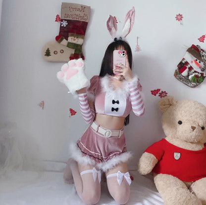 Off-Shoulder Santa Dress