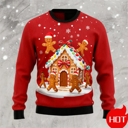 Gingerbread 3D Print Ugly Sweater