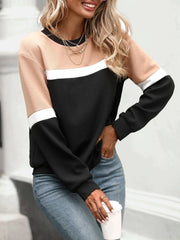 Colorblock Drop Shoulder Sweatshirt