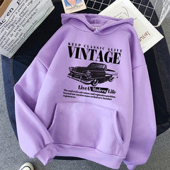 Vintage Graphic Pullover Hoodie