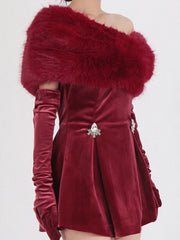 Strapless High Waist Mini Dress