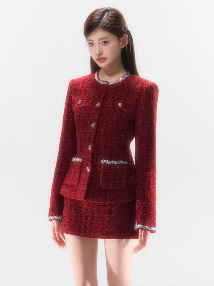 French Tweed Luxury Two-Piece Set